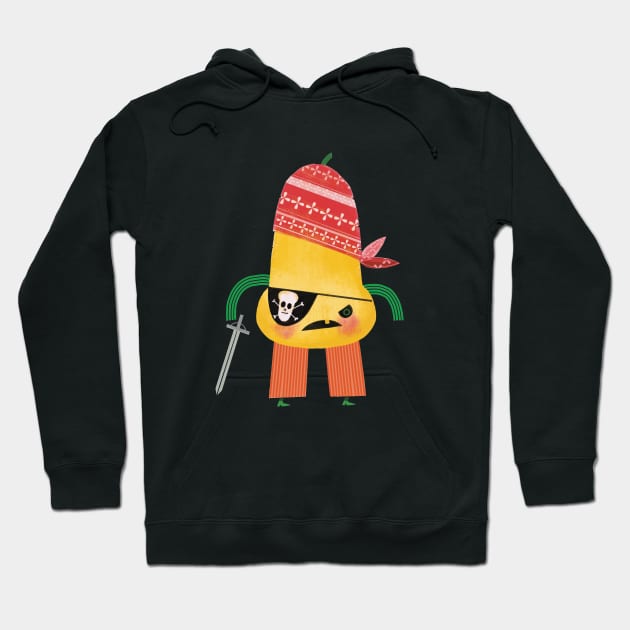 Captain Gourd-OH! Hoodie by Kath Waxman Illustration